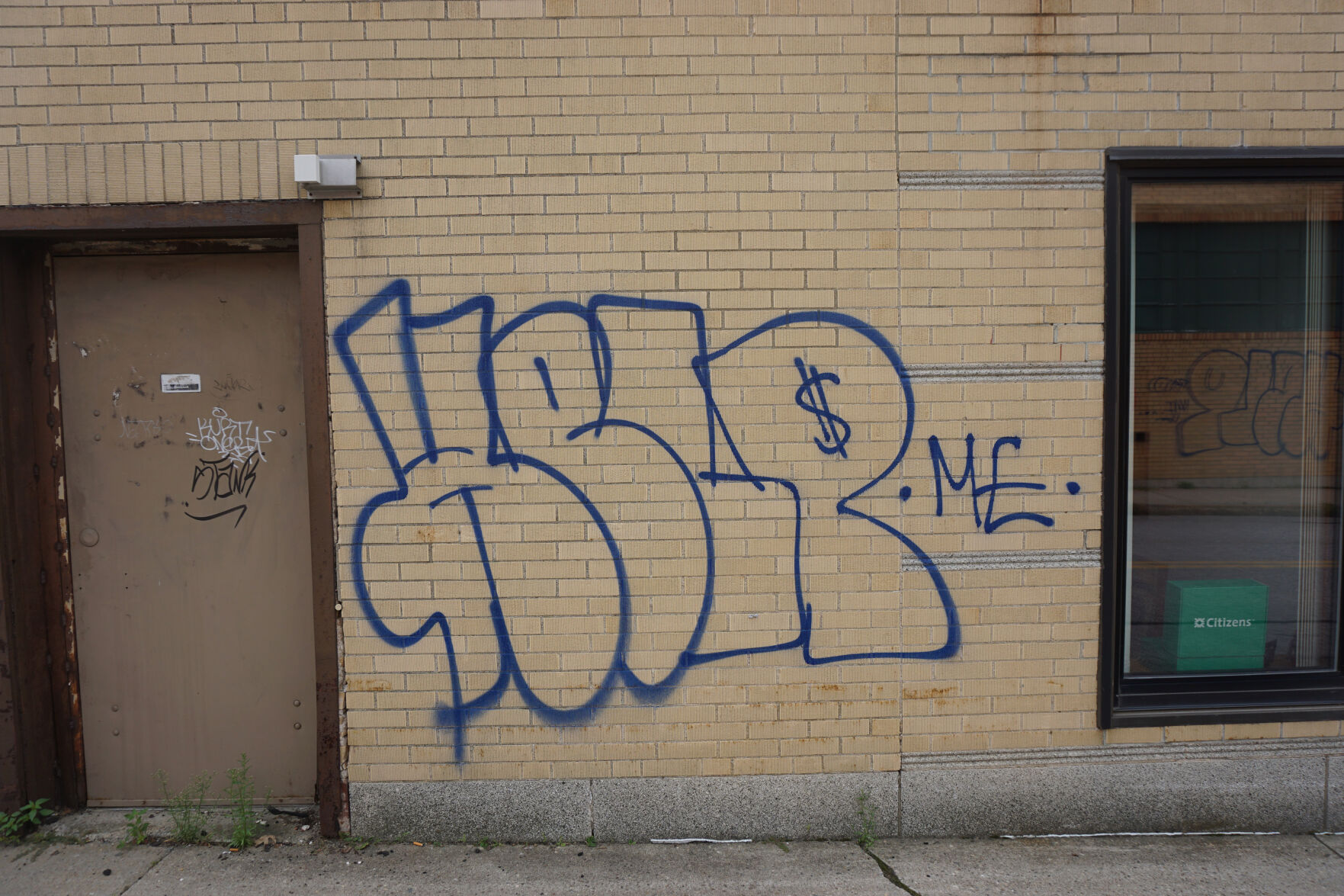 Police seeking information about graffiti on downtown businesses